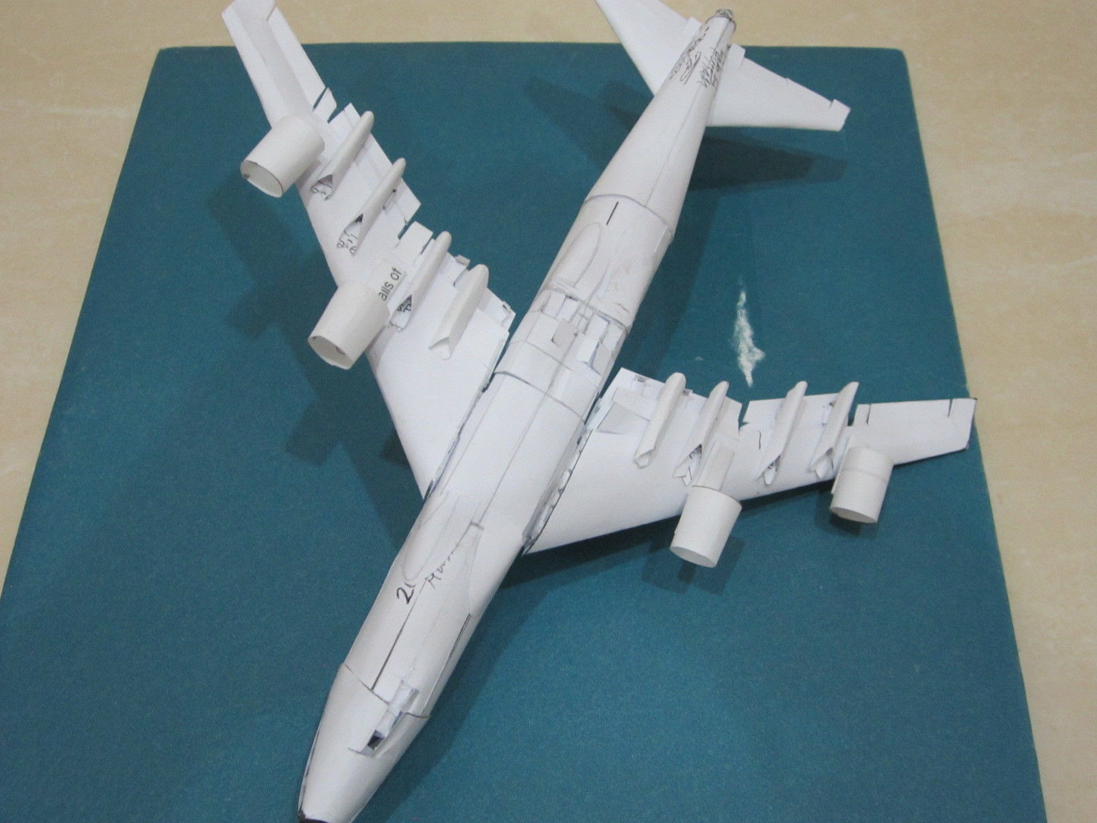 Wing Mold for paper B747 Wings 3D print model_2