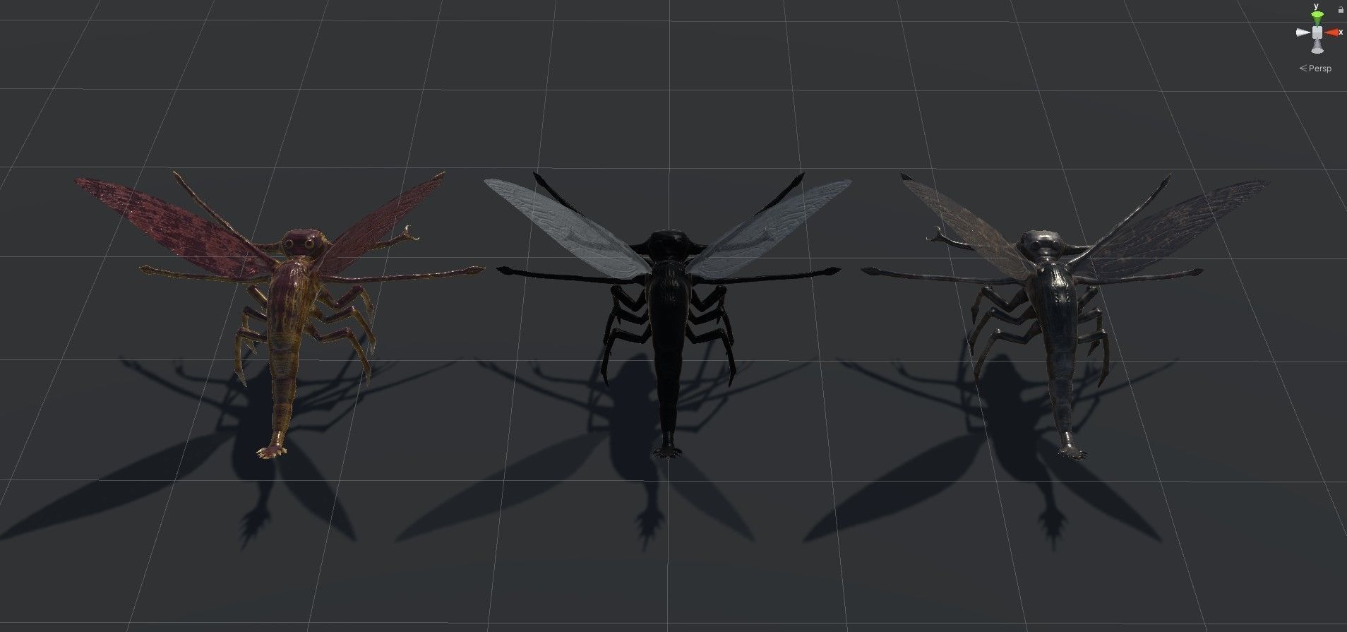 Bug 3 mosquito with eyes Low-poly 3D model_30