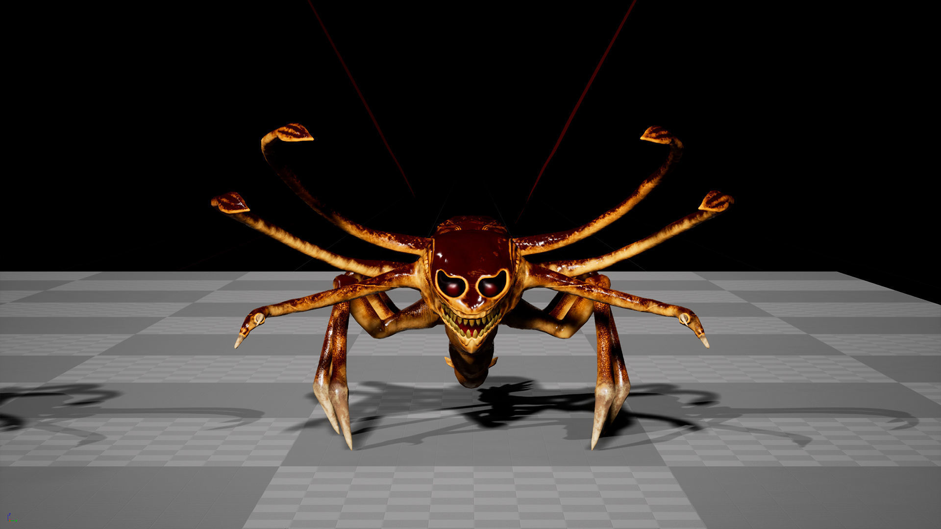 Bug 3 mosquito with eyes Low-poly 3D model_14