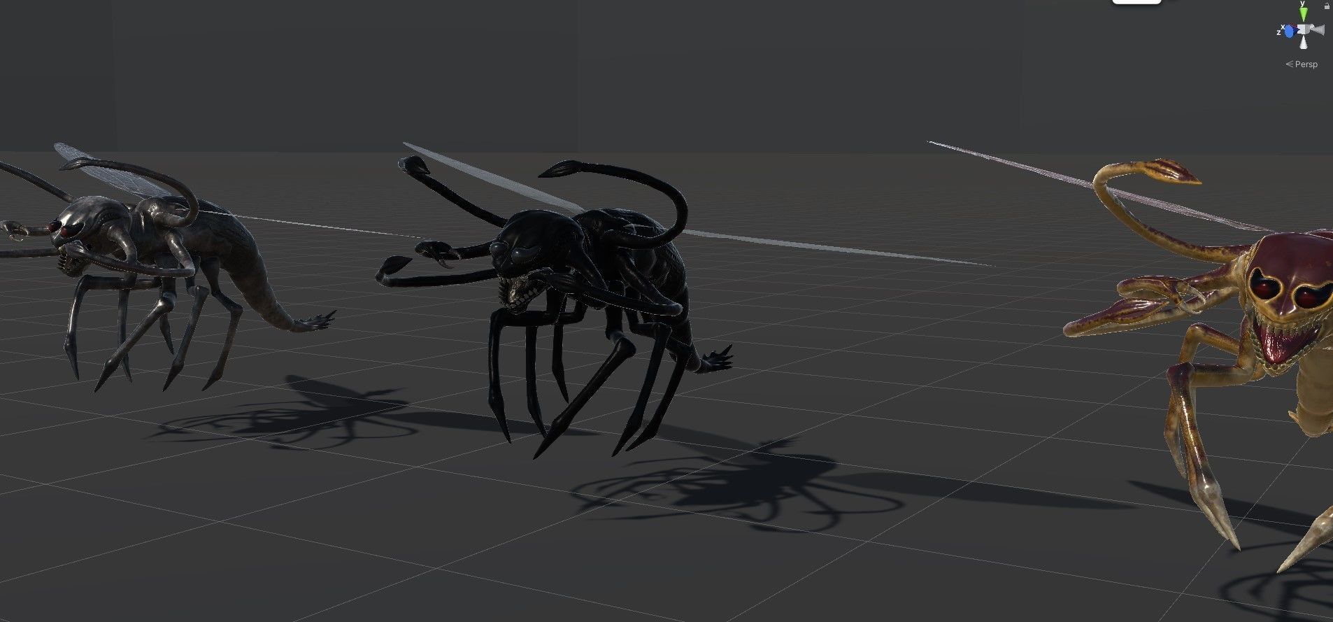 Bug 3 mosquito with eyes Low-poly 3D model_31