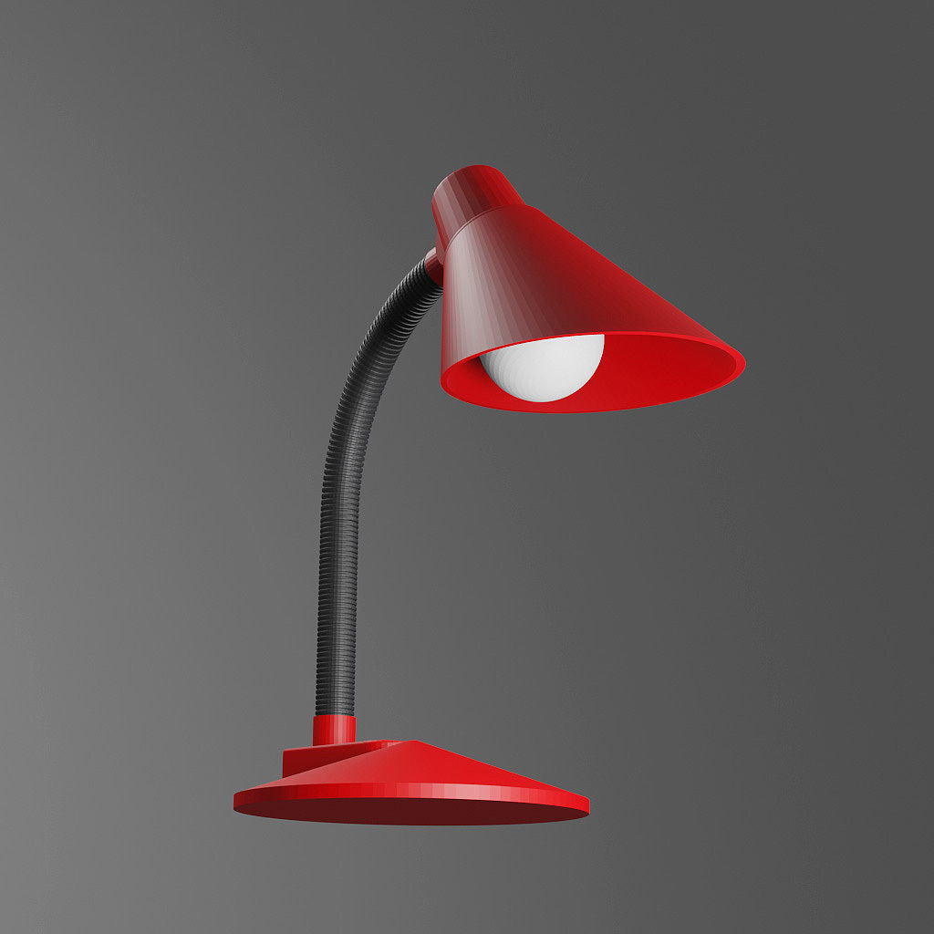 Desk lamp 3D model_2