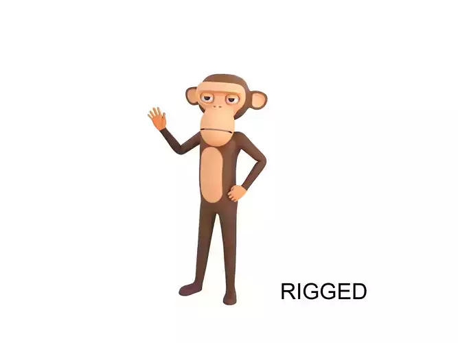 Character174 Rigged Monkey 3D model