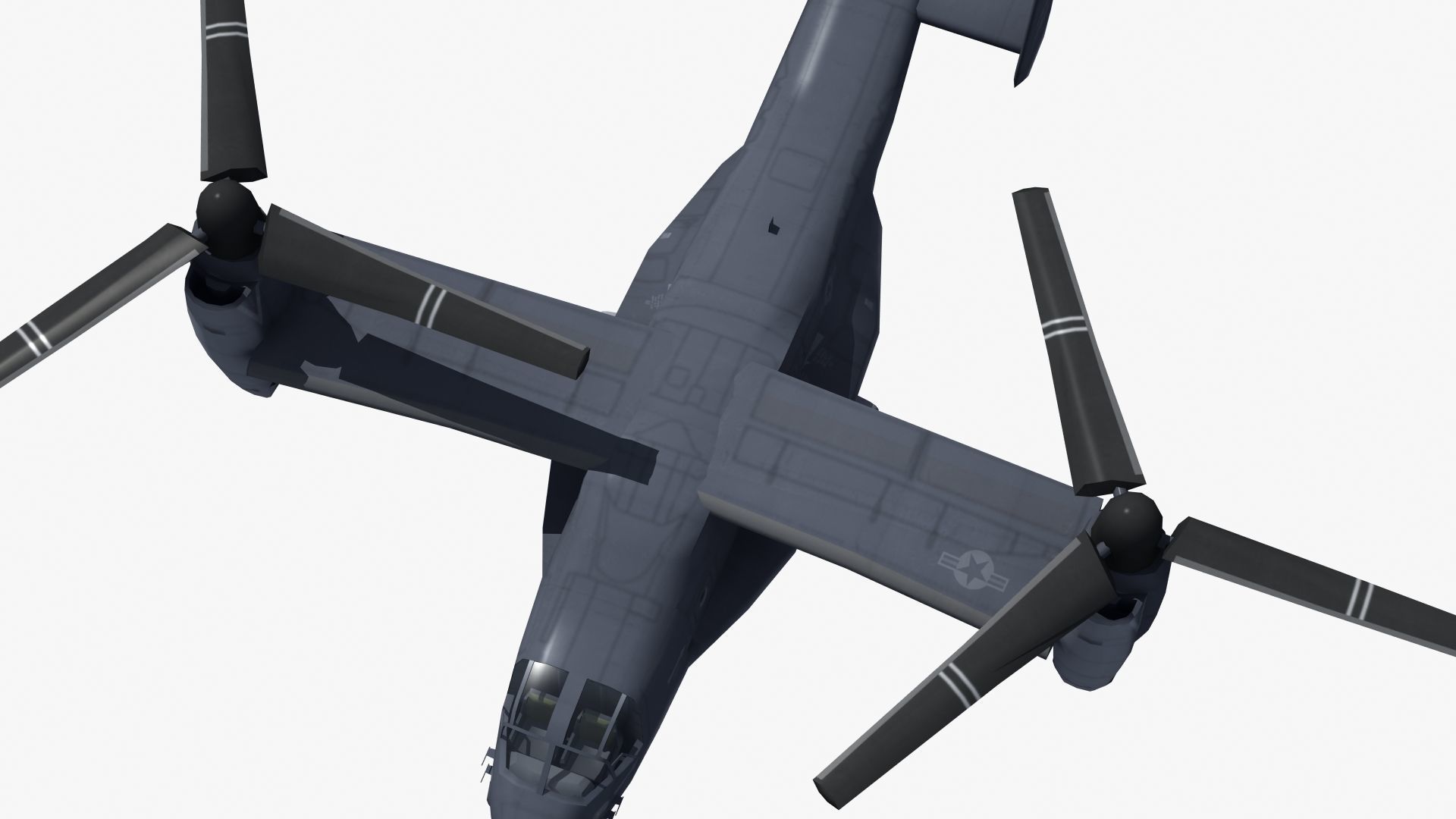 V22 Osprey Low-poly 3D model_22