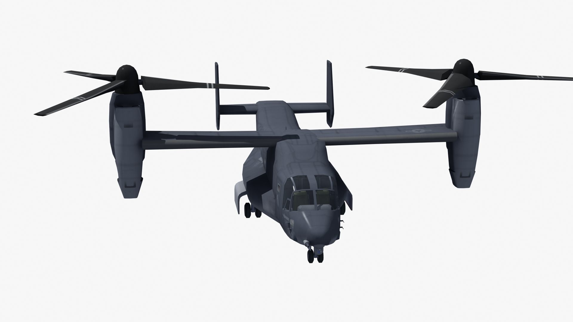 V22 Osprey Low-poly 3D model_33