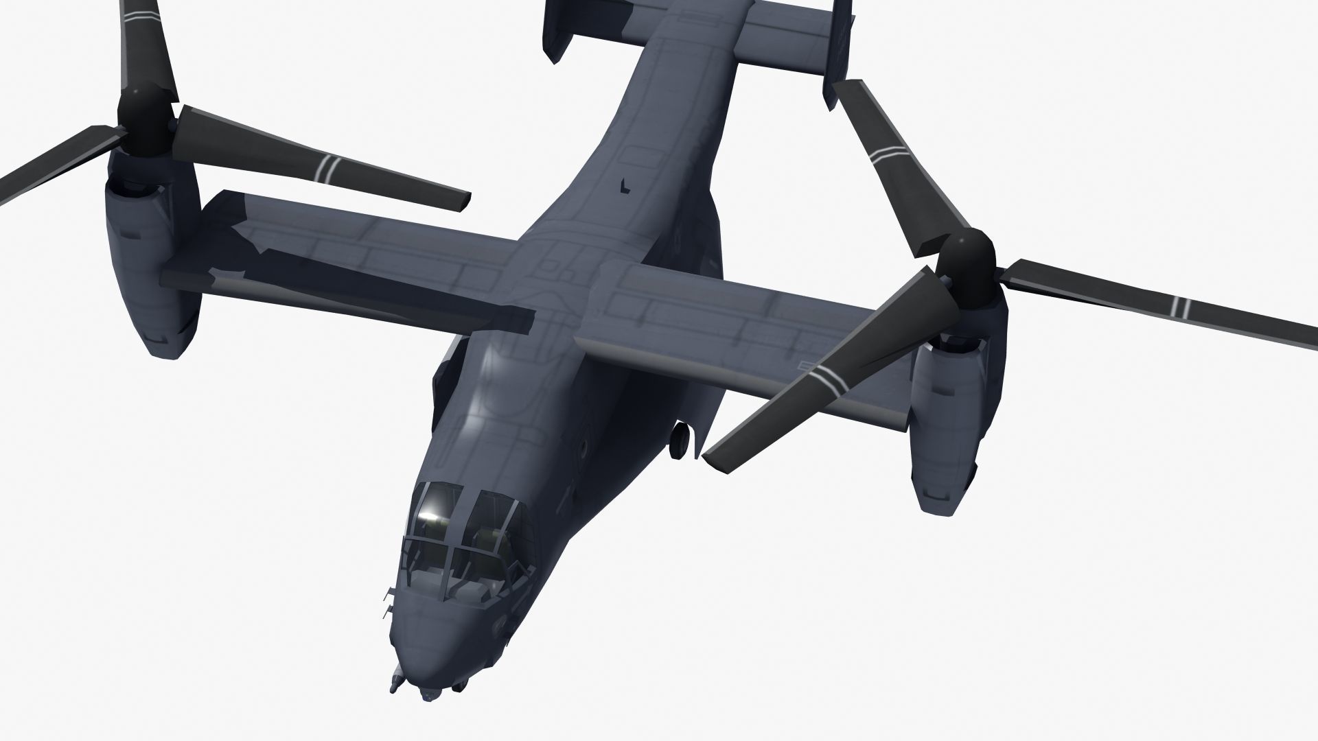 V22 Osprey Low-poly 3D model_26