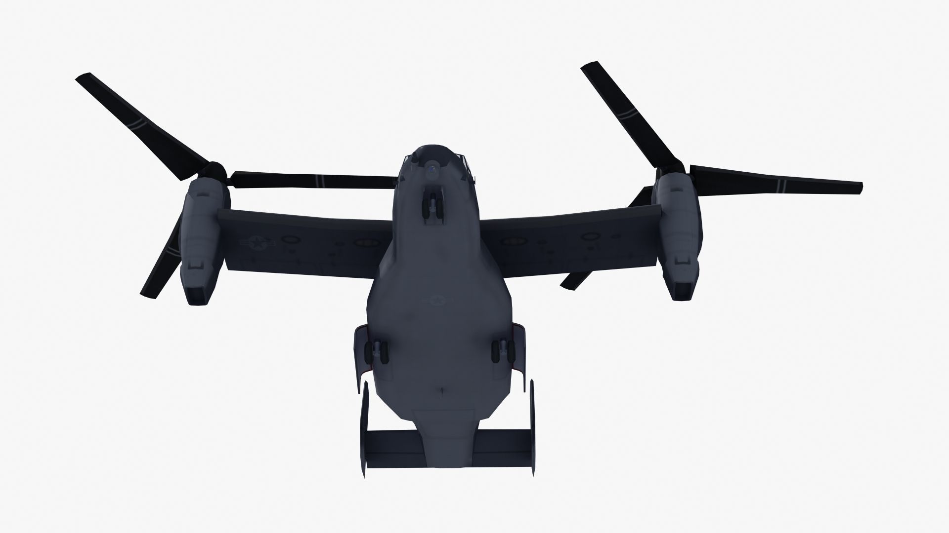 V22 Osprey Low-poly 3D model_36