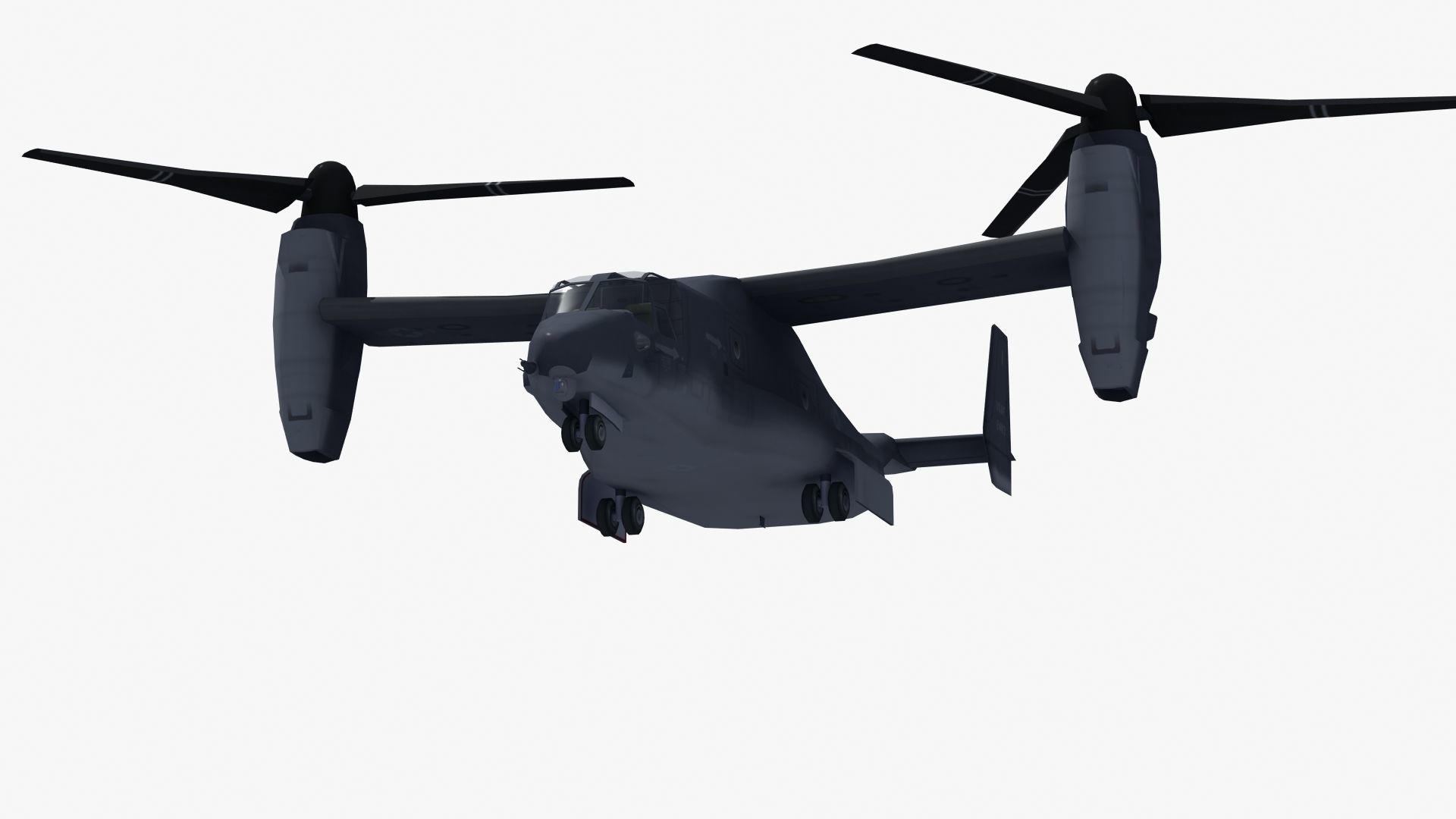 V22 Osprey Low-poly 3D model_34