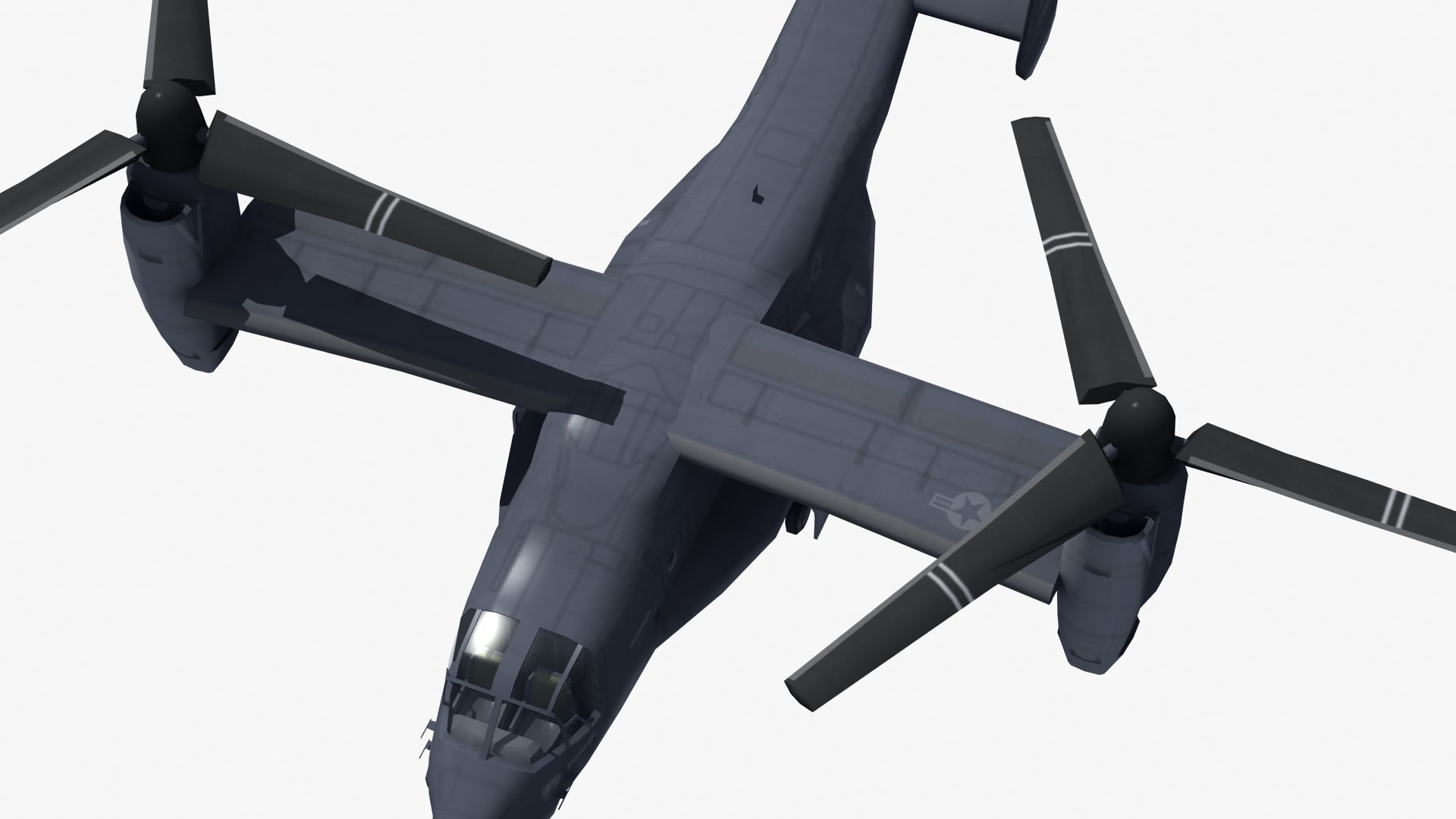 V22 Osprey Low-poly 3D model_24