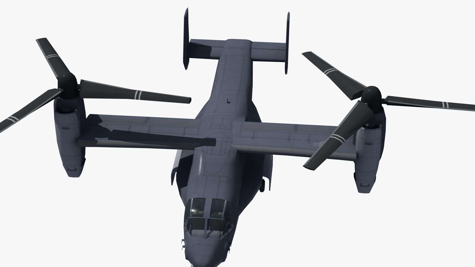 V22 Osprey Low-poly 3D model_20