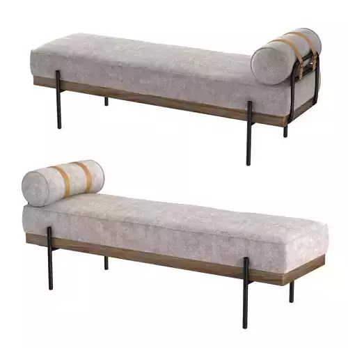 Four Hands Giorgio Accent Bench Zion Ash