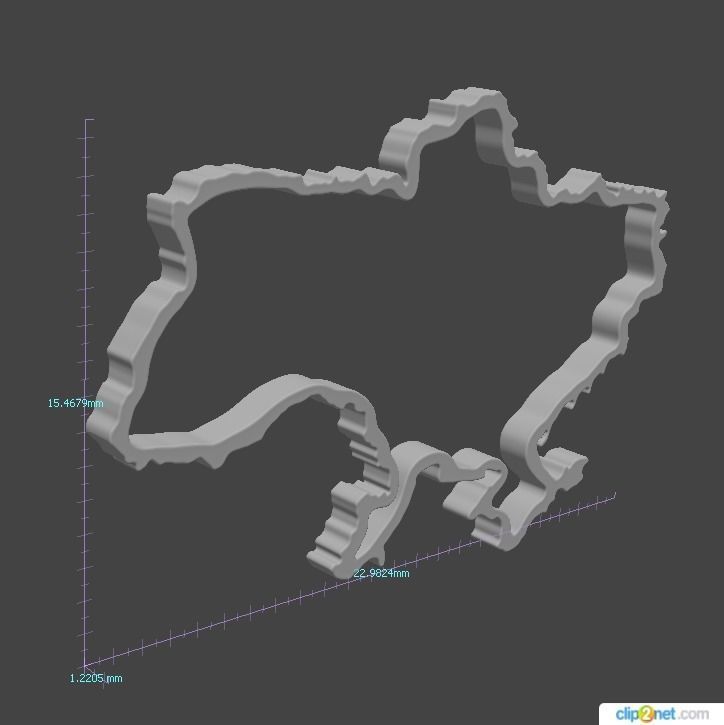 Pendant Ukraine 3D print model_8