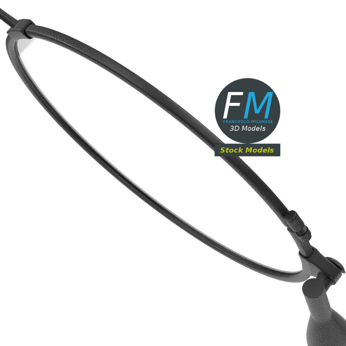 Foldable lorgnette eyeglasses 3D model_4