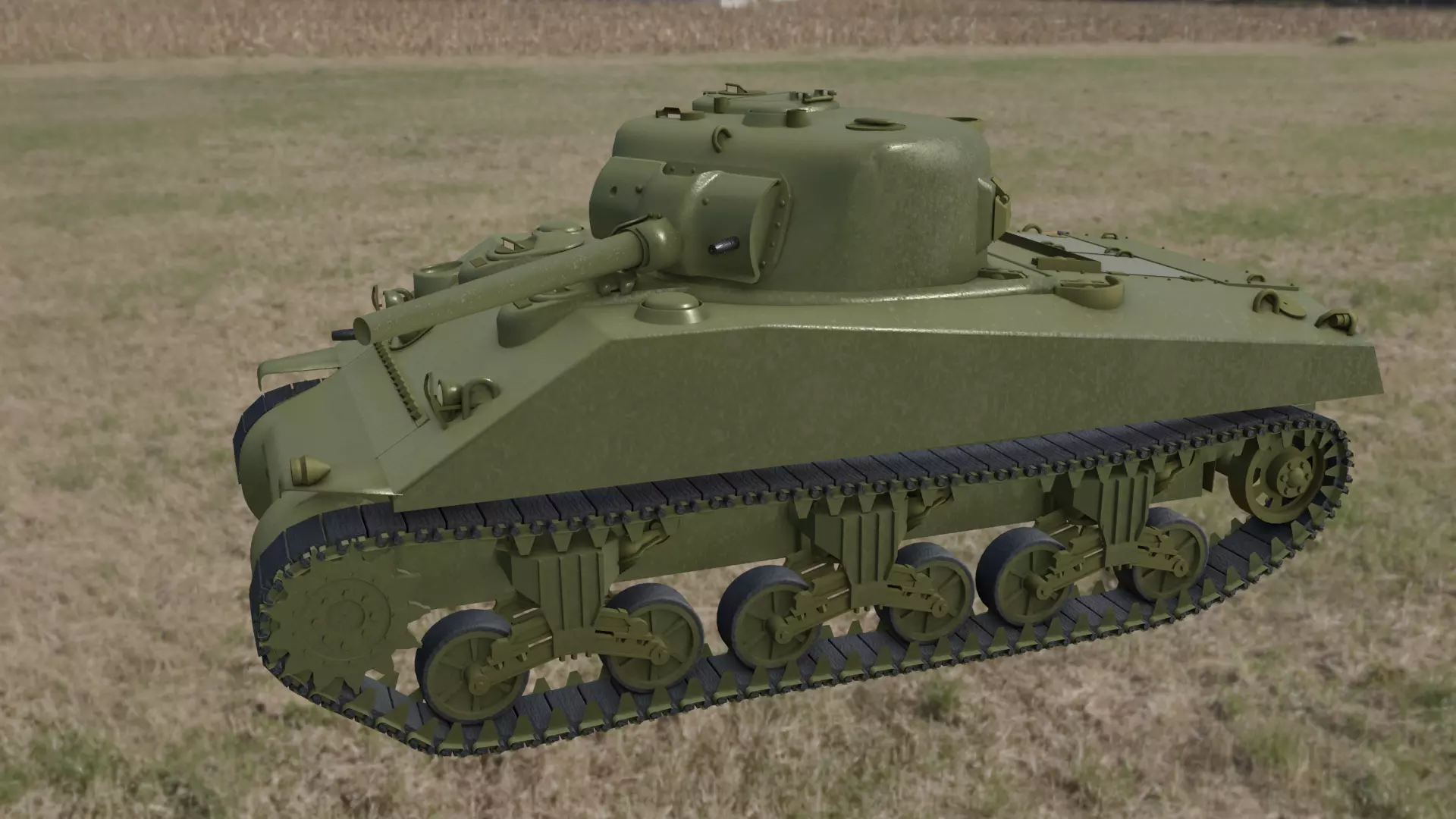 Sherman tank Free 3D model