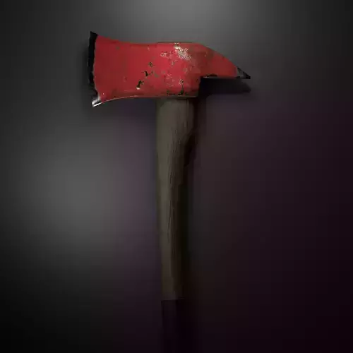 Fire axe Low-poly 3D model Low-poly 3D model