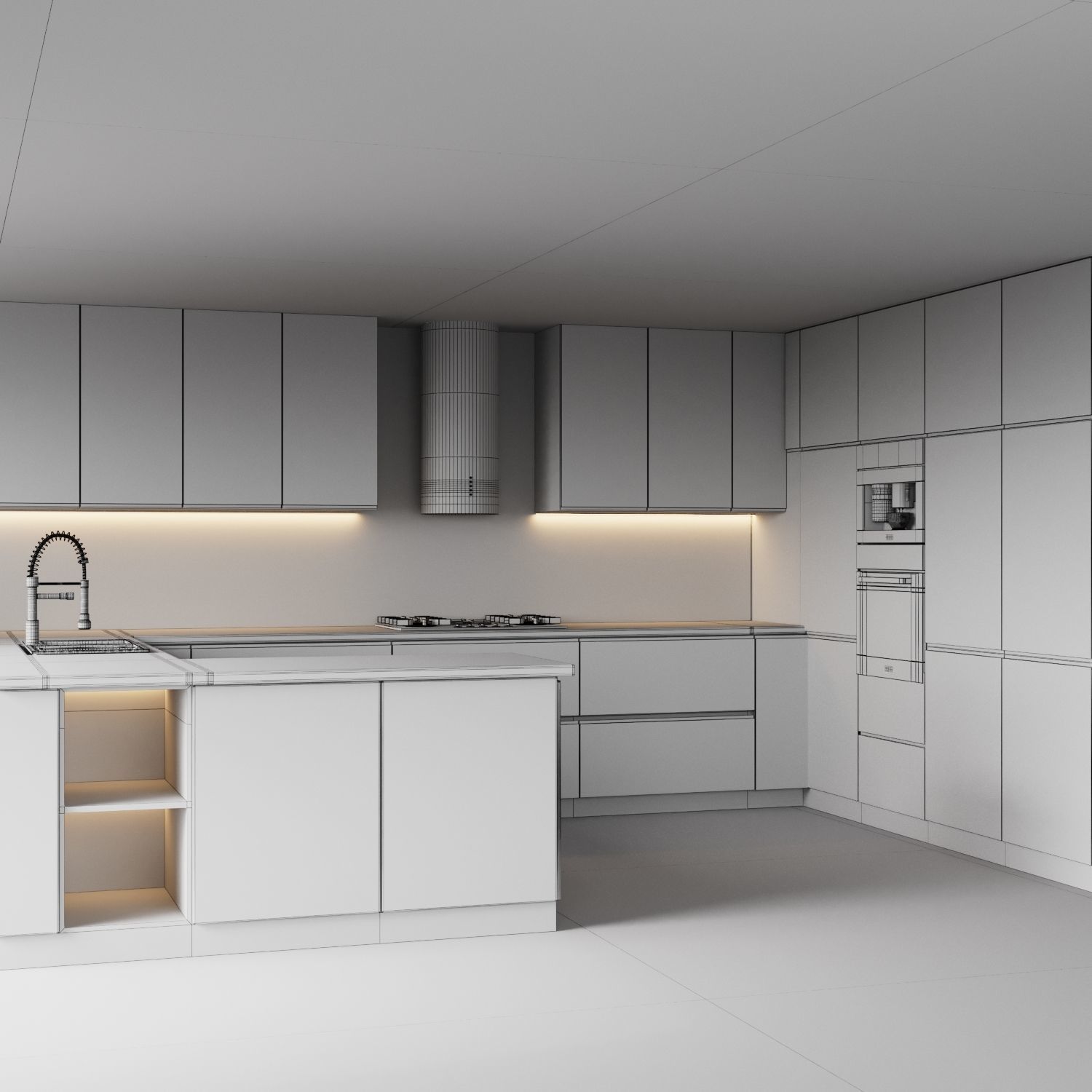 Kitchen 022 3D model_4