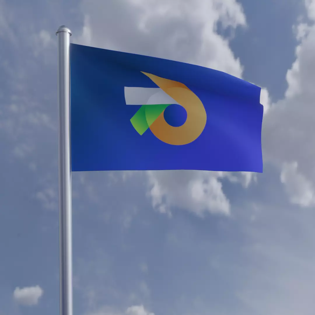 Flag Animation Free 3D model