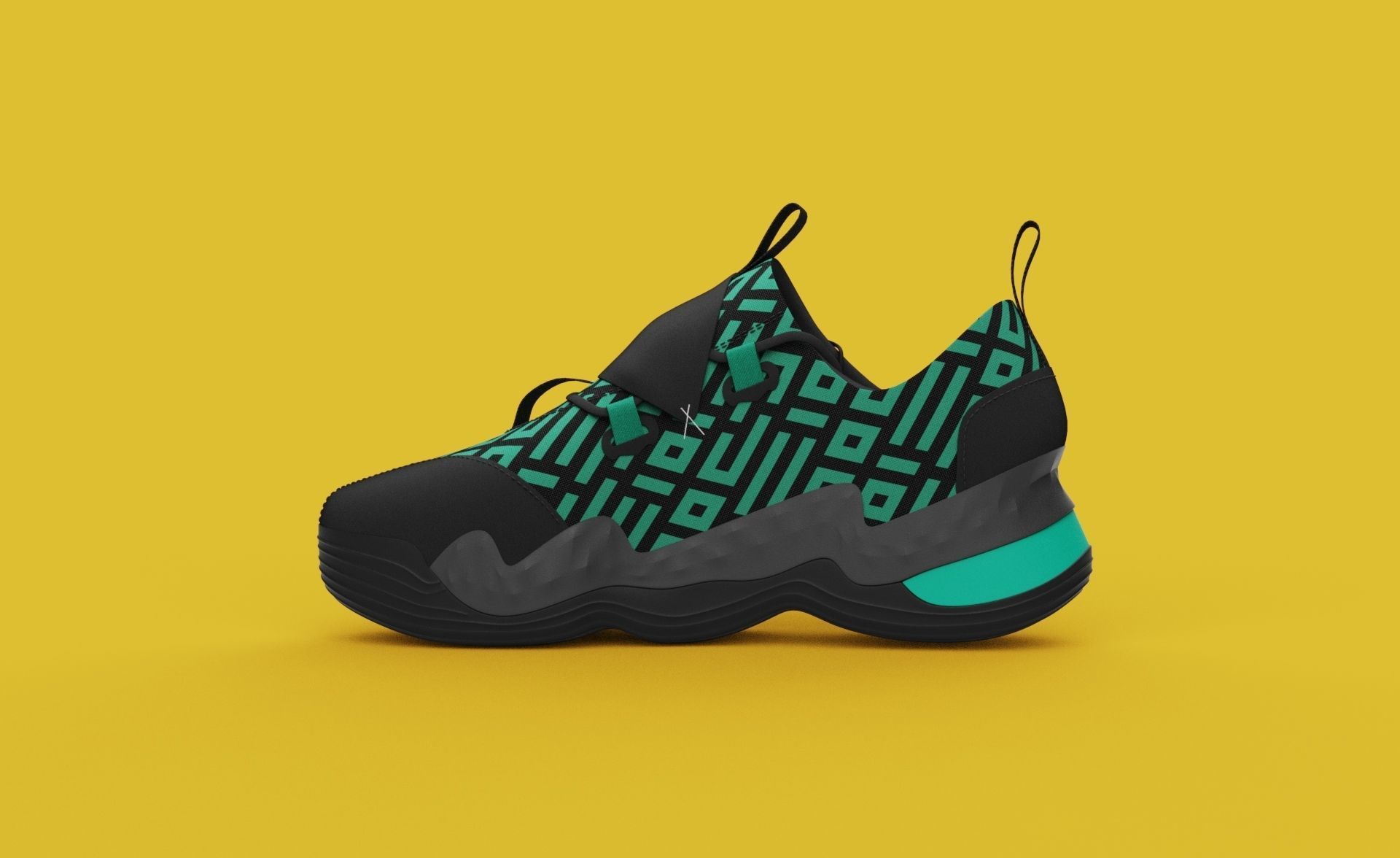 Sneakers nike sneaker design 3D model_4