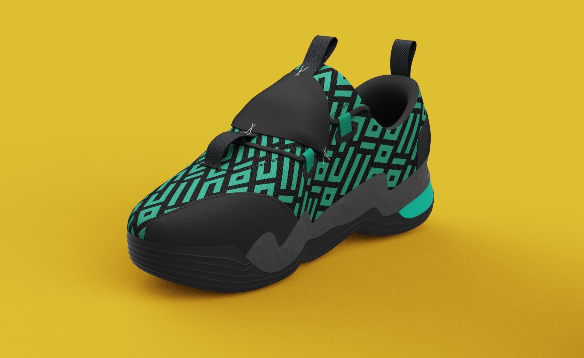 Sneakers nike sneaker design 3D model_8