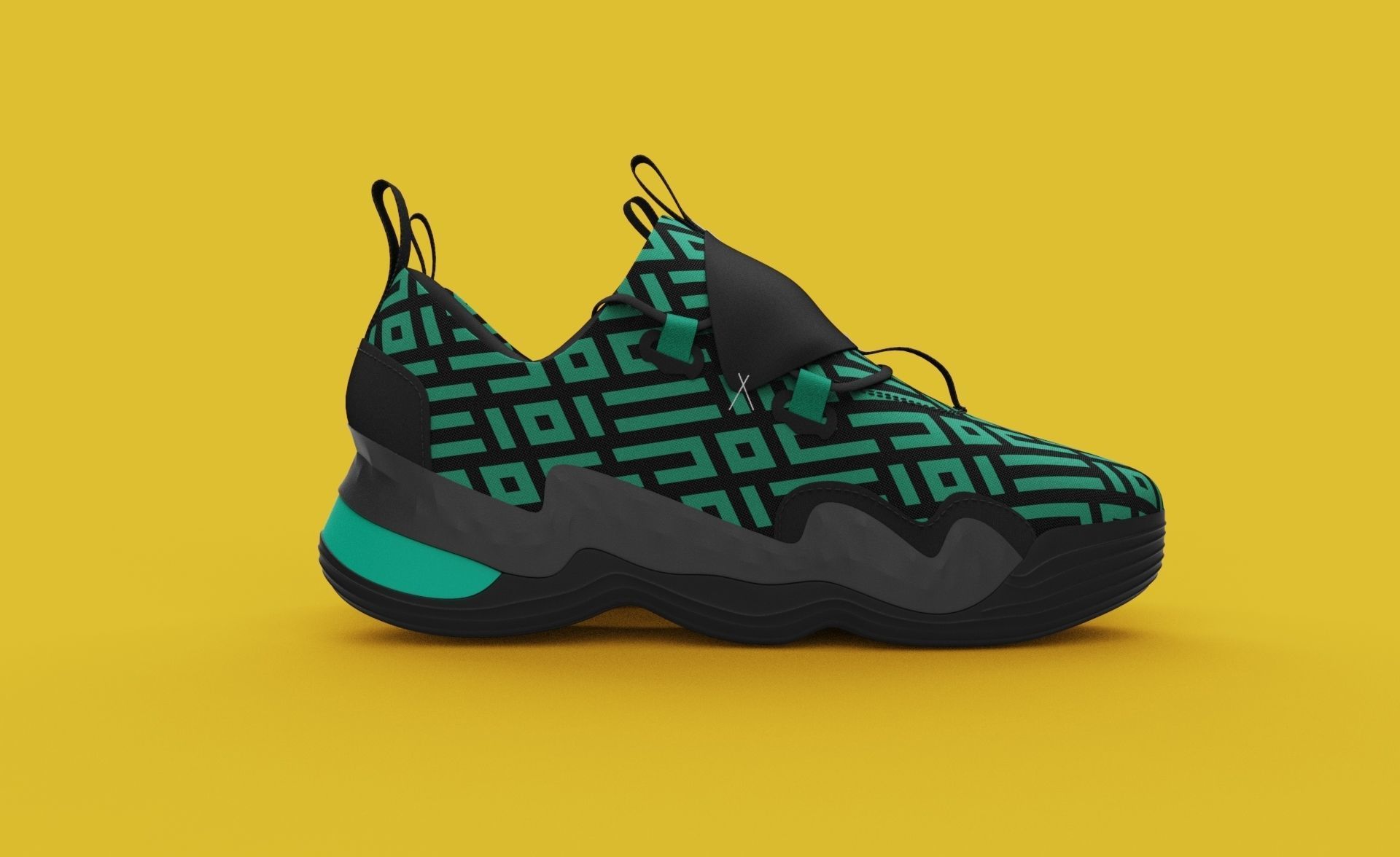 Sneakers nike sneaker design 3D model_1