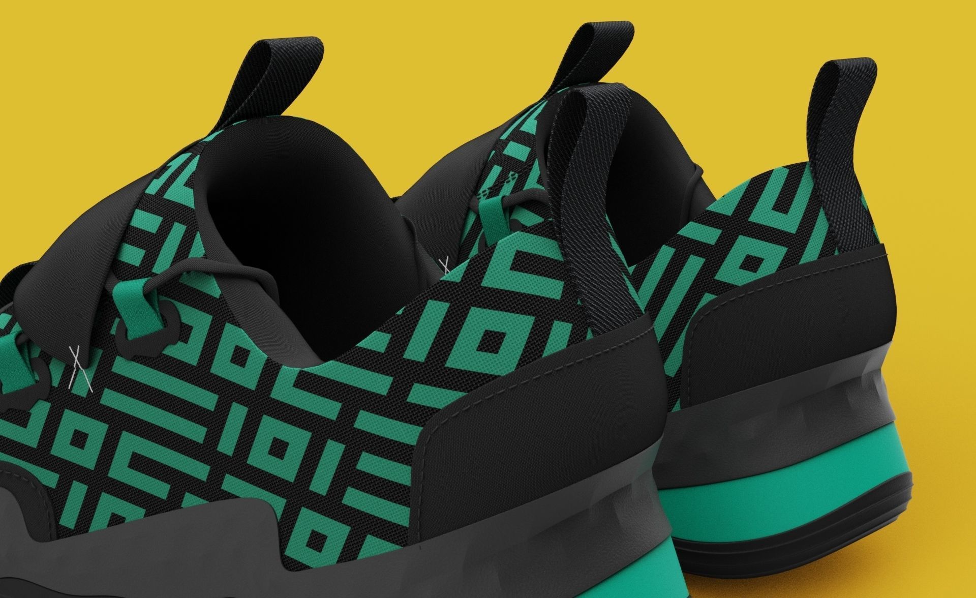 Sneakers nike sneaker design 3D model_6