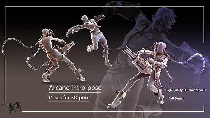 Arcane intro pose 3D print model