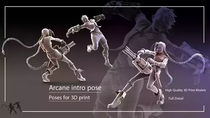 Arcane intro pose 3D print model
