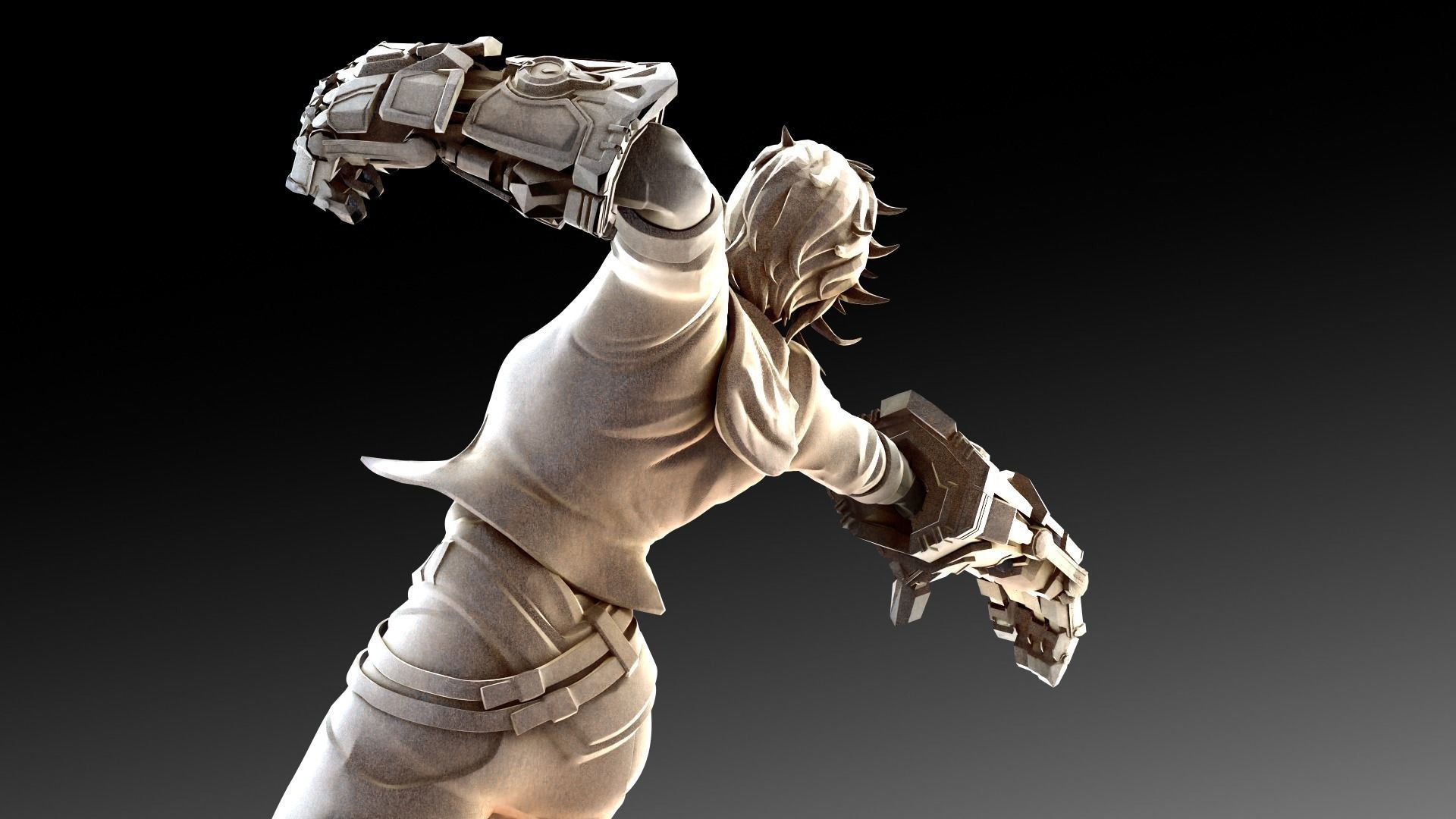 Arcane intro pose 3D print model_9