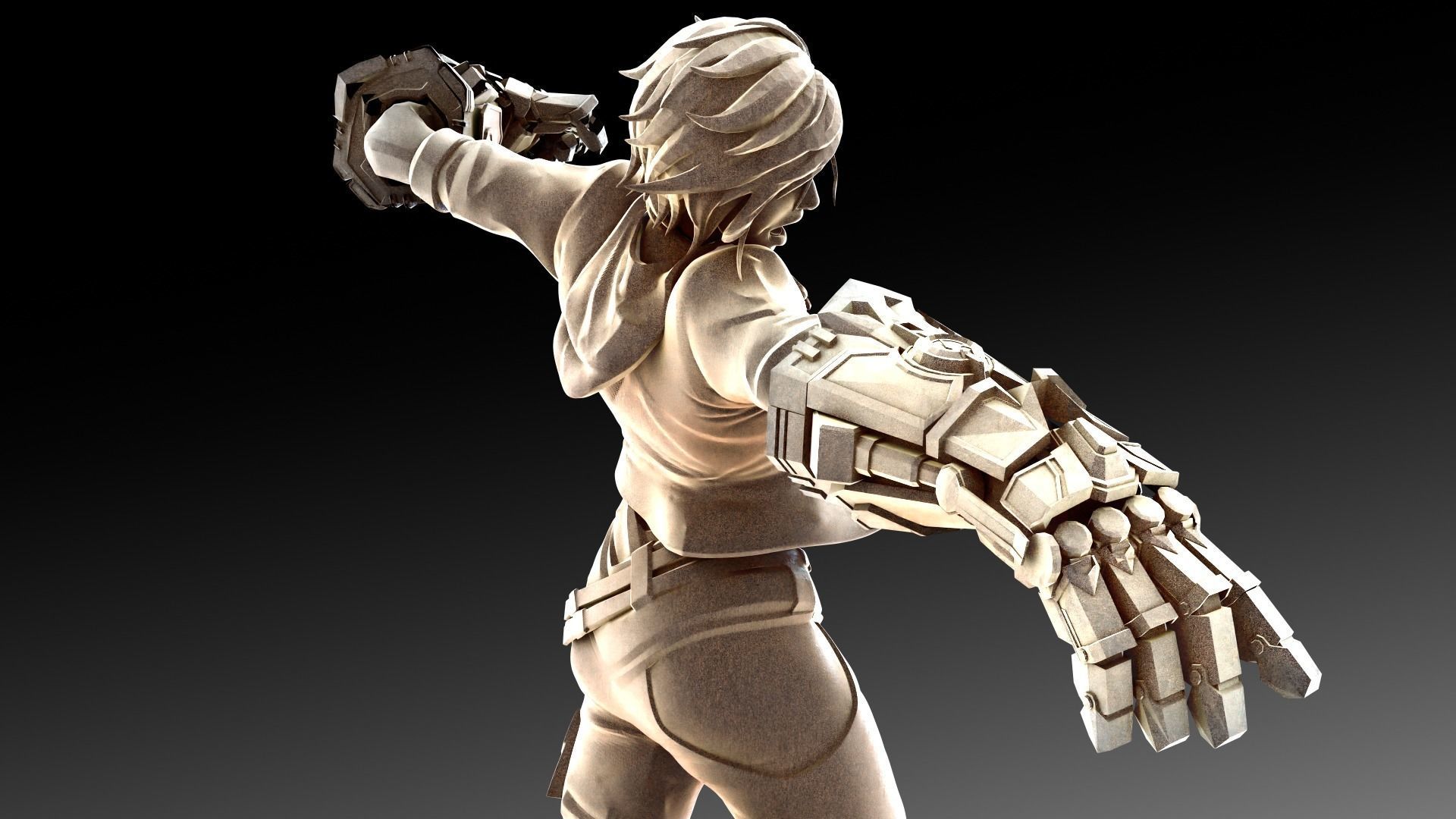 Arcane intro pose 3D print model_10
