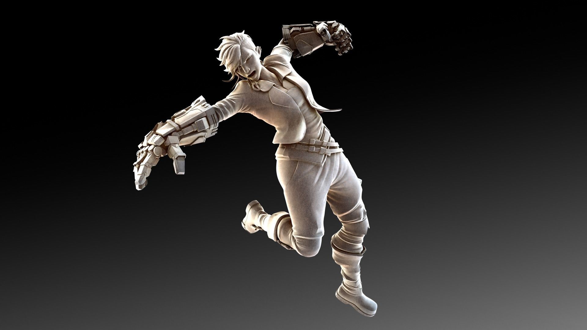 Arcane intro pose 3D print model_11