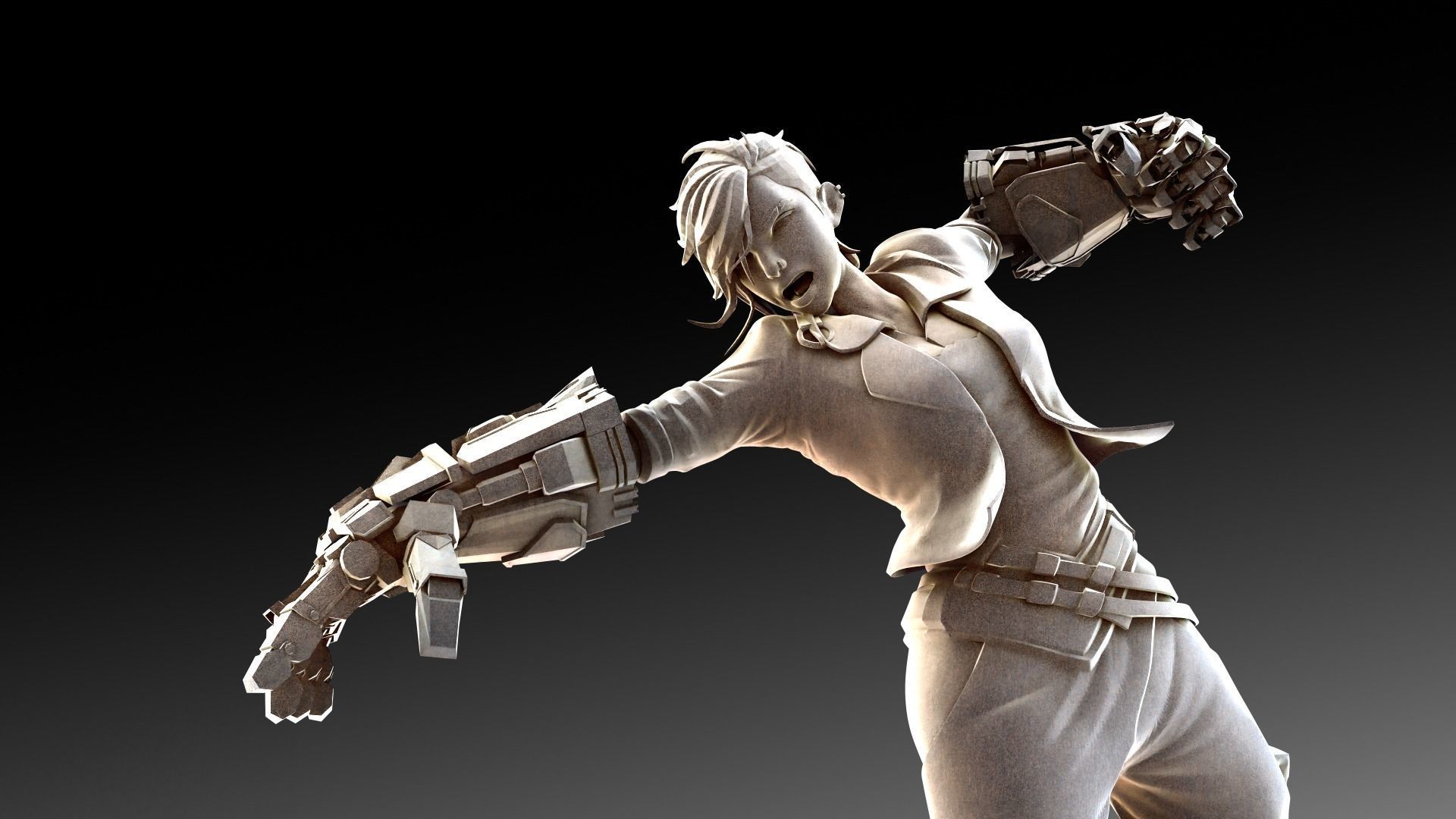 Arcane intro pose 3D print model_7