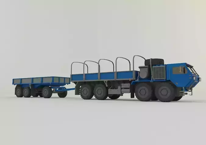 Assy hemtt A4 trailer 3D model