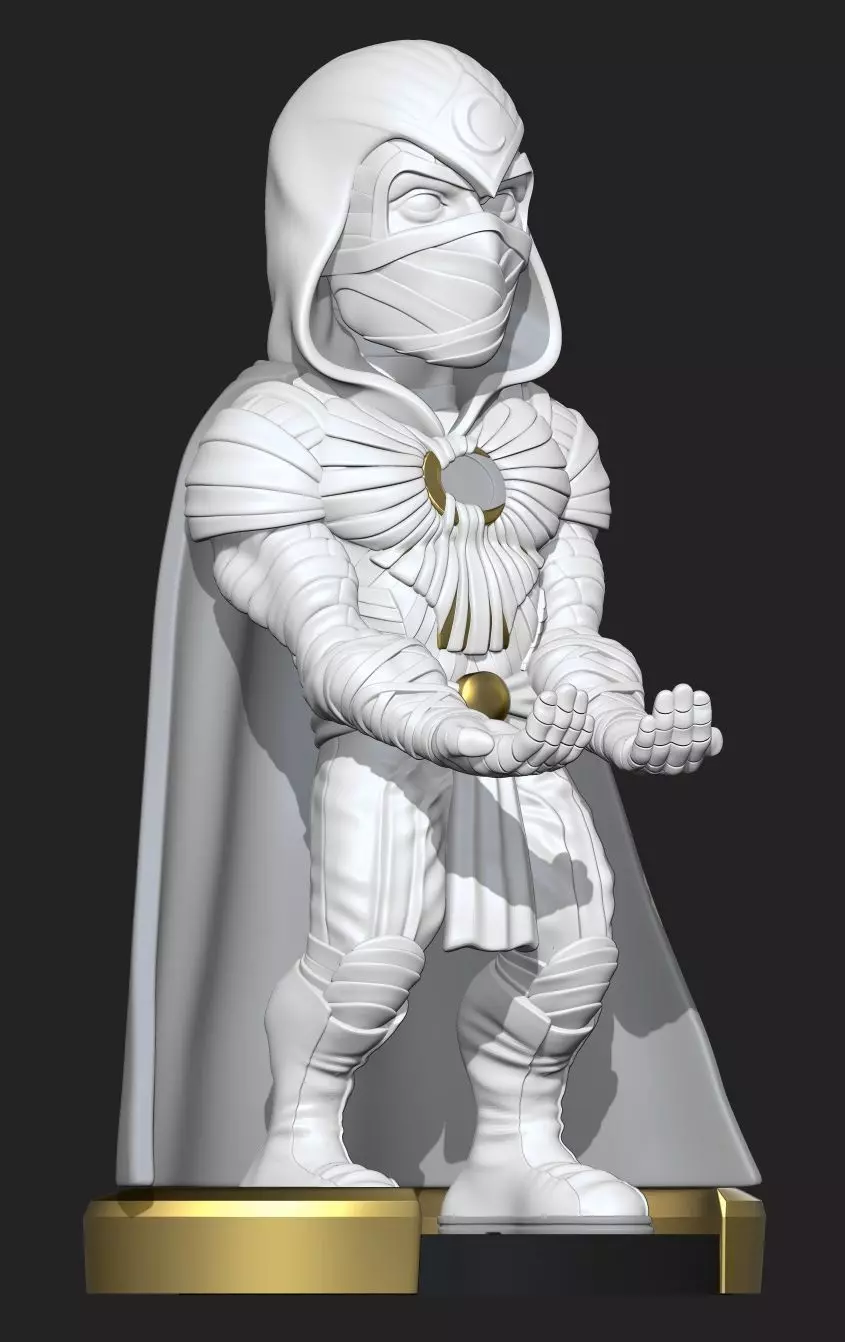 Moon knight Joystick holder 3D print model_0