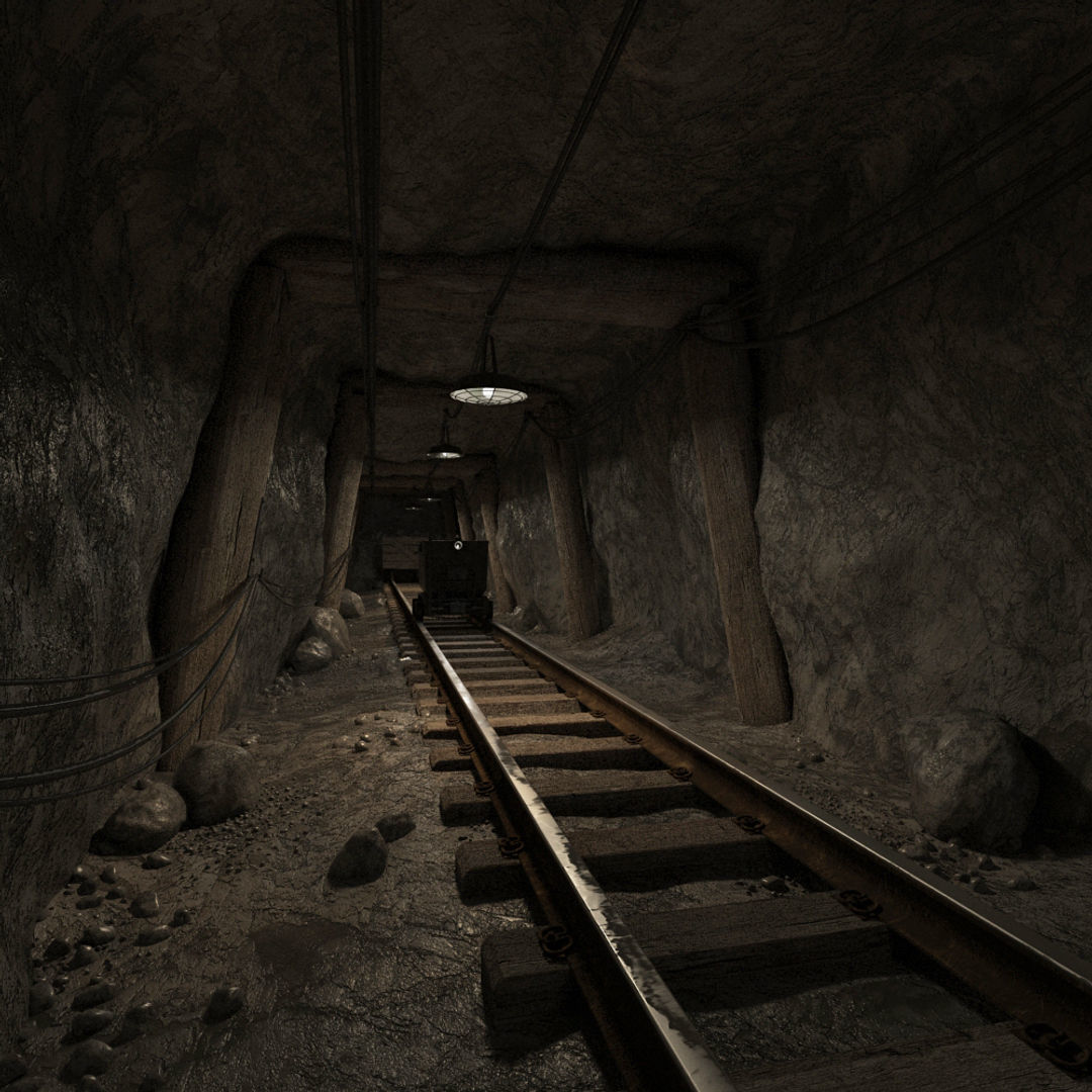 Underground Coal Mine 3D model_7
