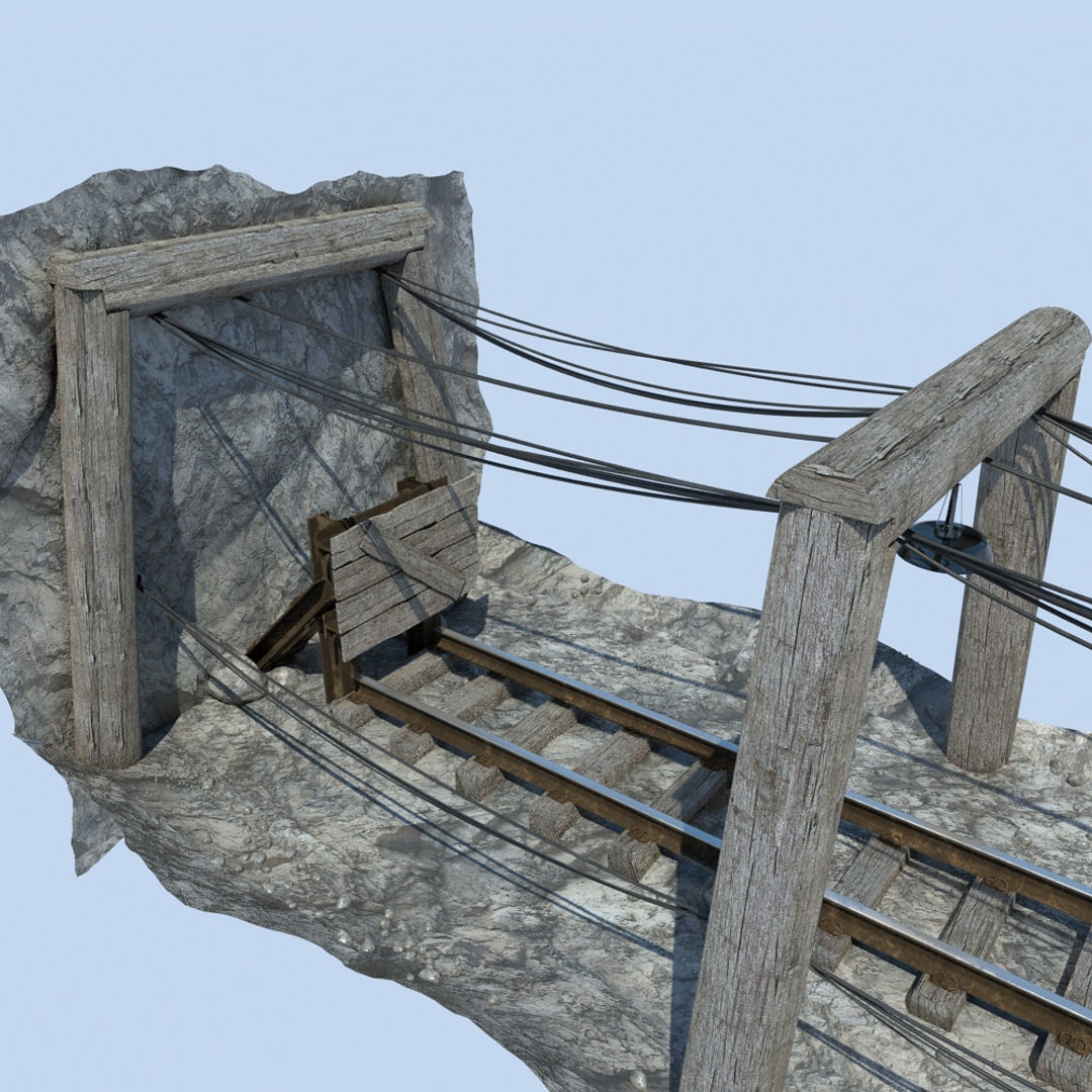 Underground Coal Mine 3D model_11