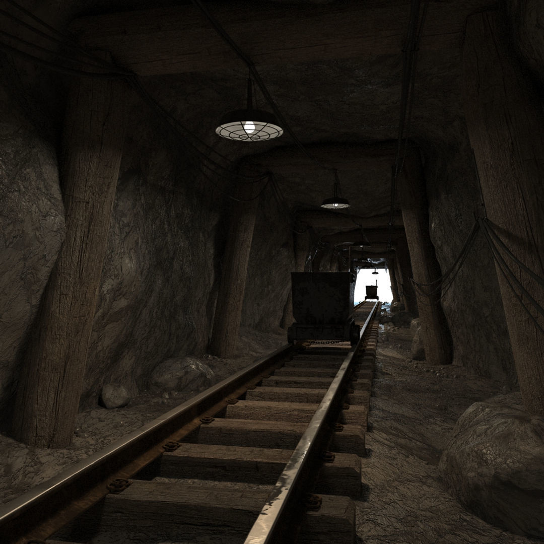 Underground Coal Mine 3D model_8