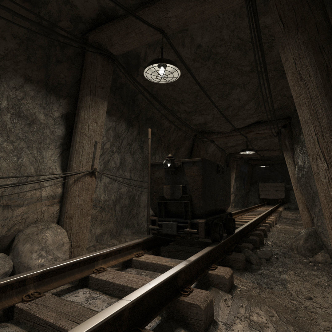 Underground Coal Mine 3D model_5