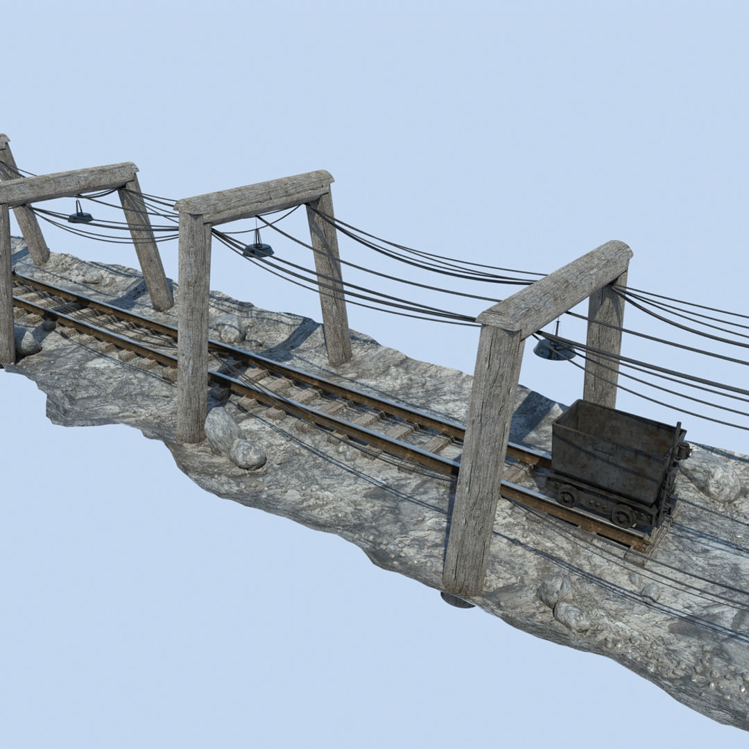 Underground Coal Mine 3D model_9