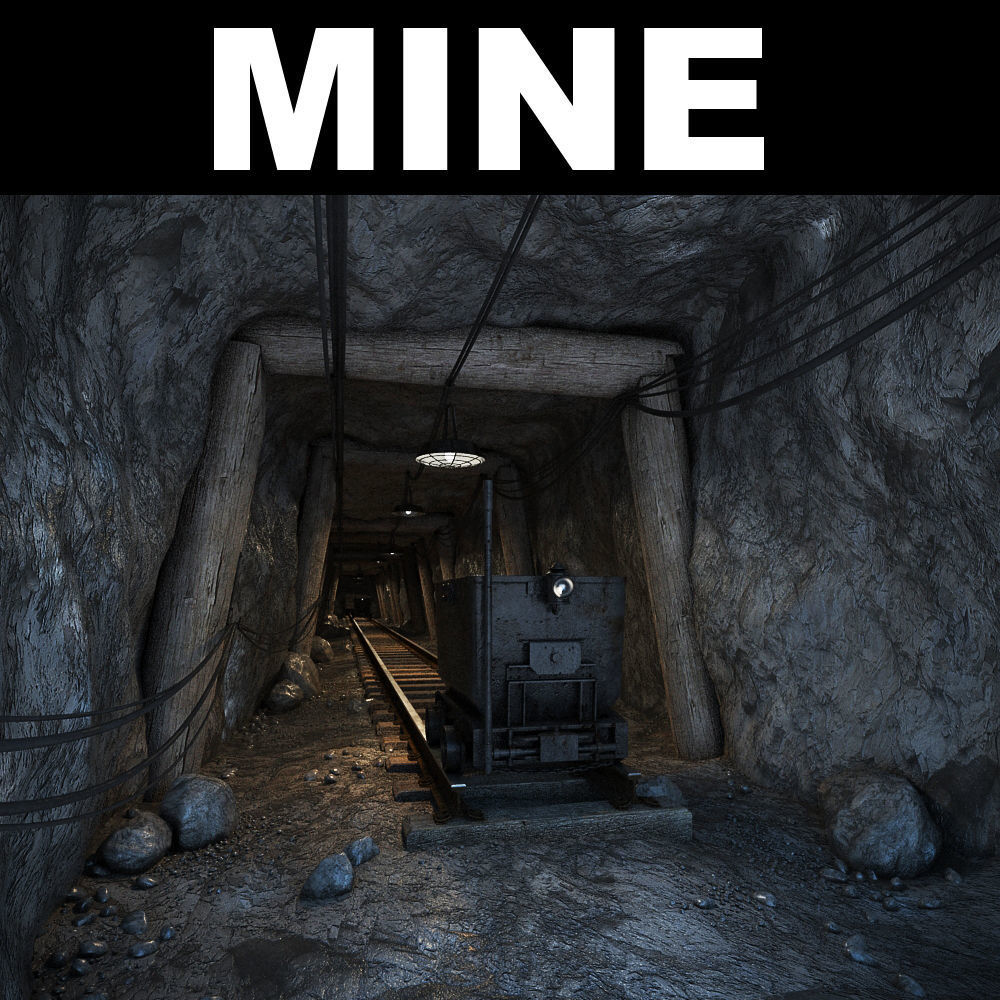 Underground Coal Mine 3D model_22