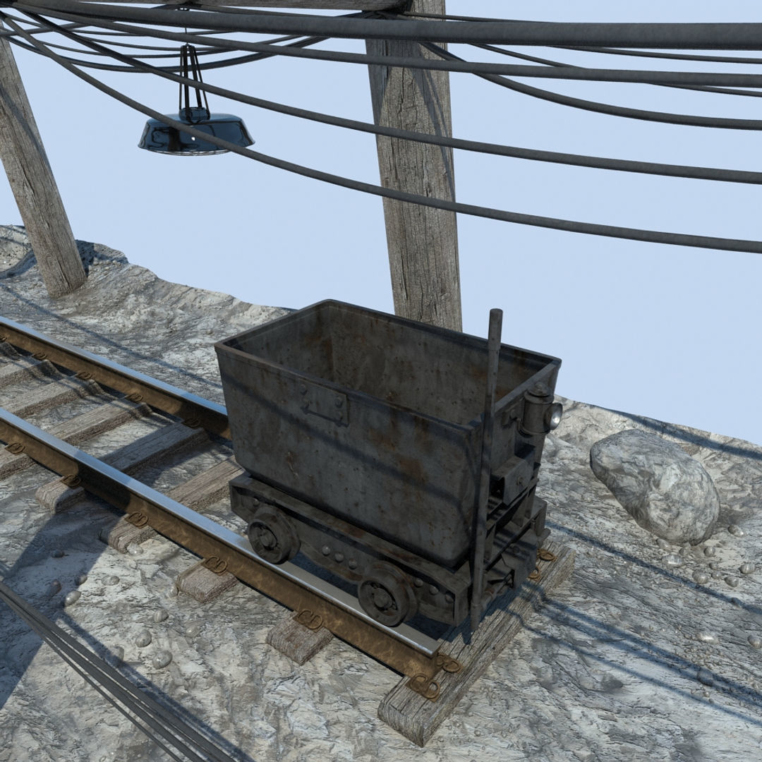 Underground Coal Mine 3D model_10