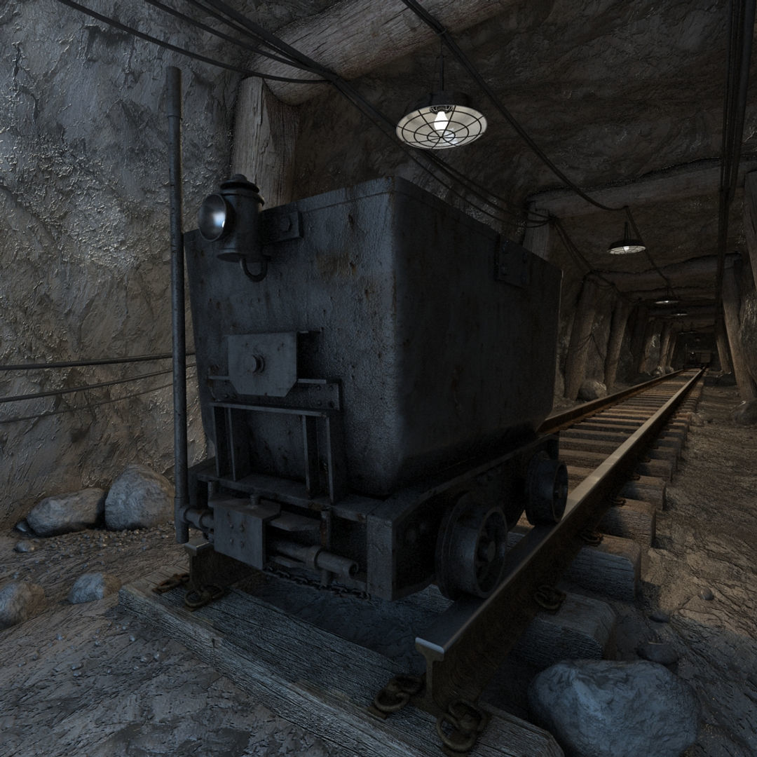 Underground Coal Mine 3D model_3
