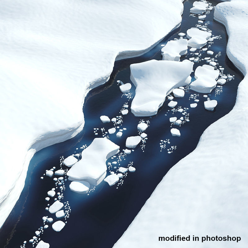 Iceberg landscape 3D model_11