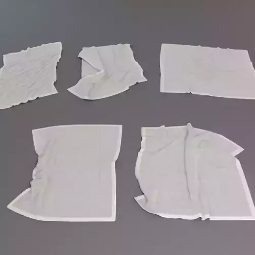 Towel Collection 1 set of paper 3D model