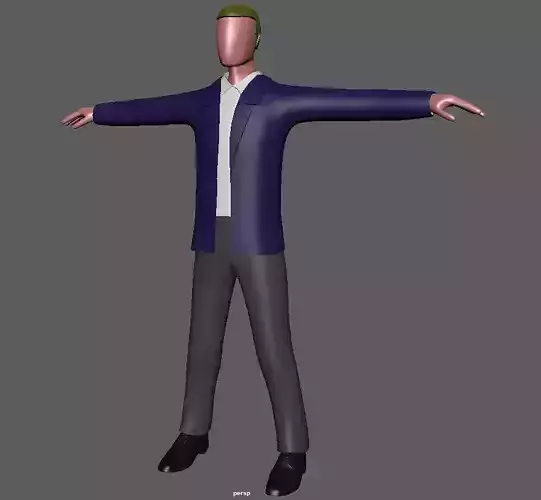 Basic male model 3D model