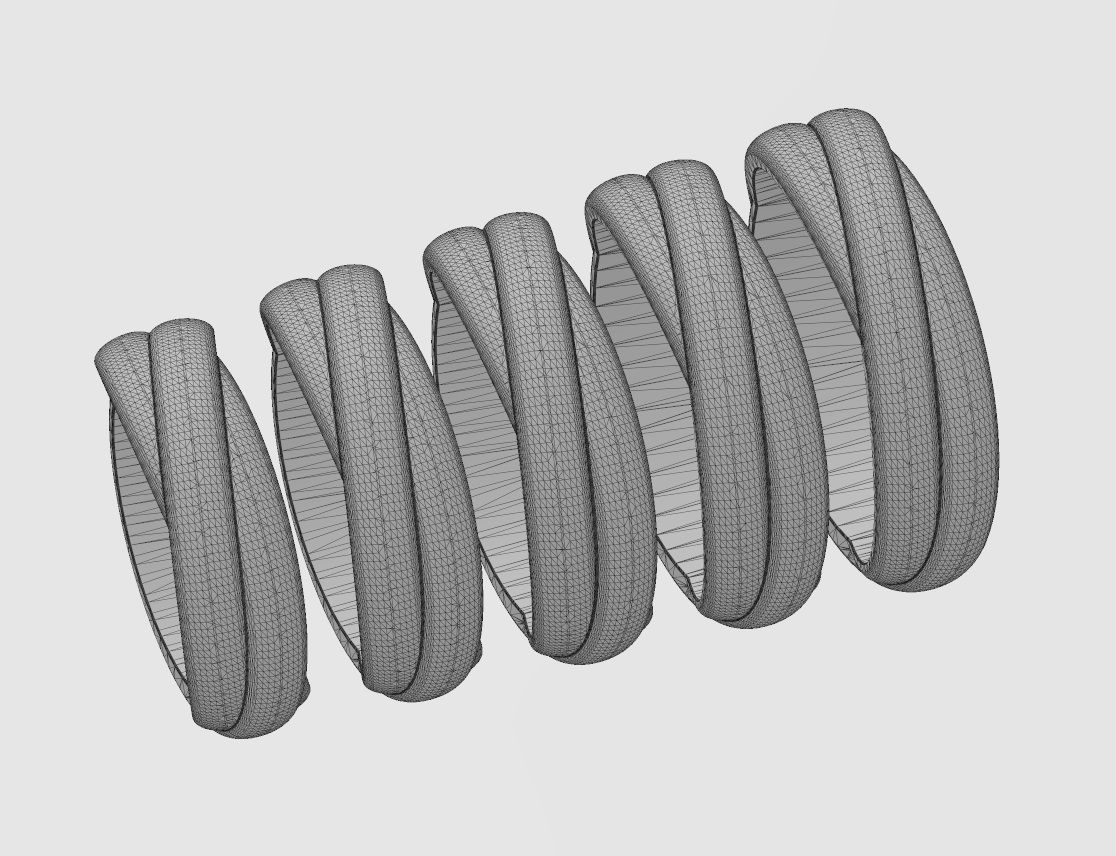 Overlapping rounded rings fashion band Us sizes 5to9 3D print model_11