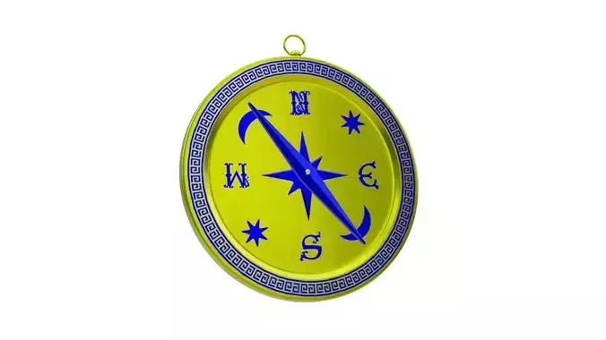 Golden Compass Pendant 3D print model