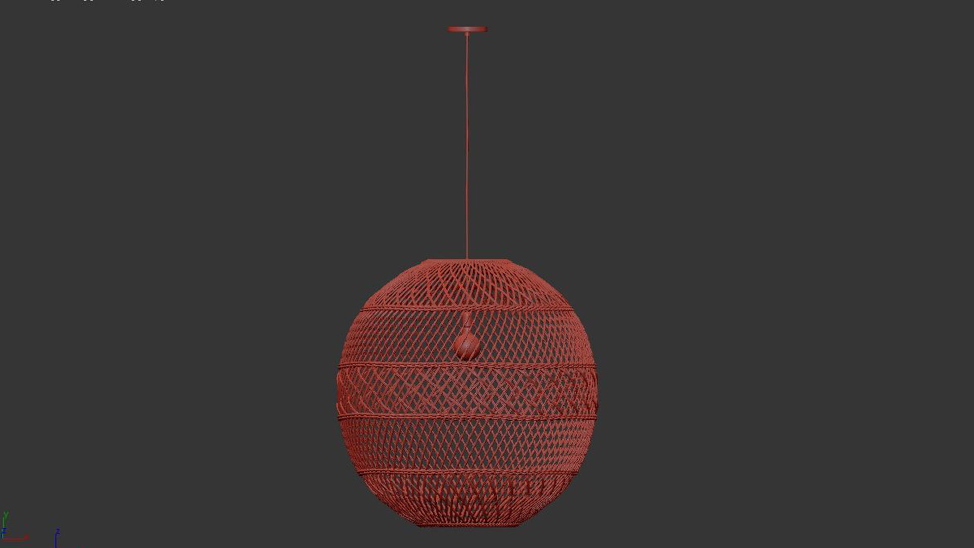 Headlands Round Pendant 3D model_3