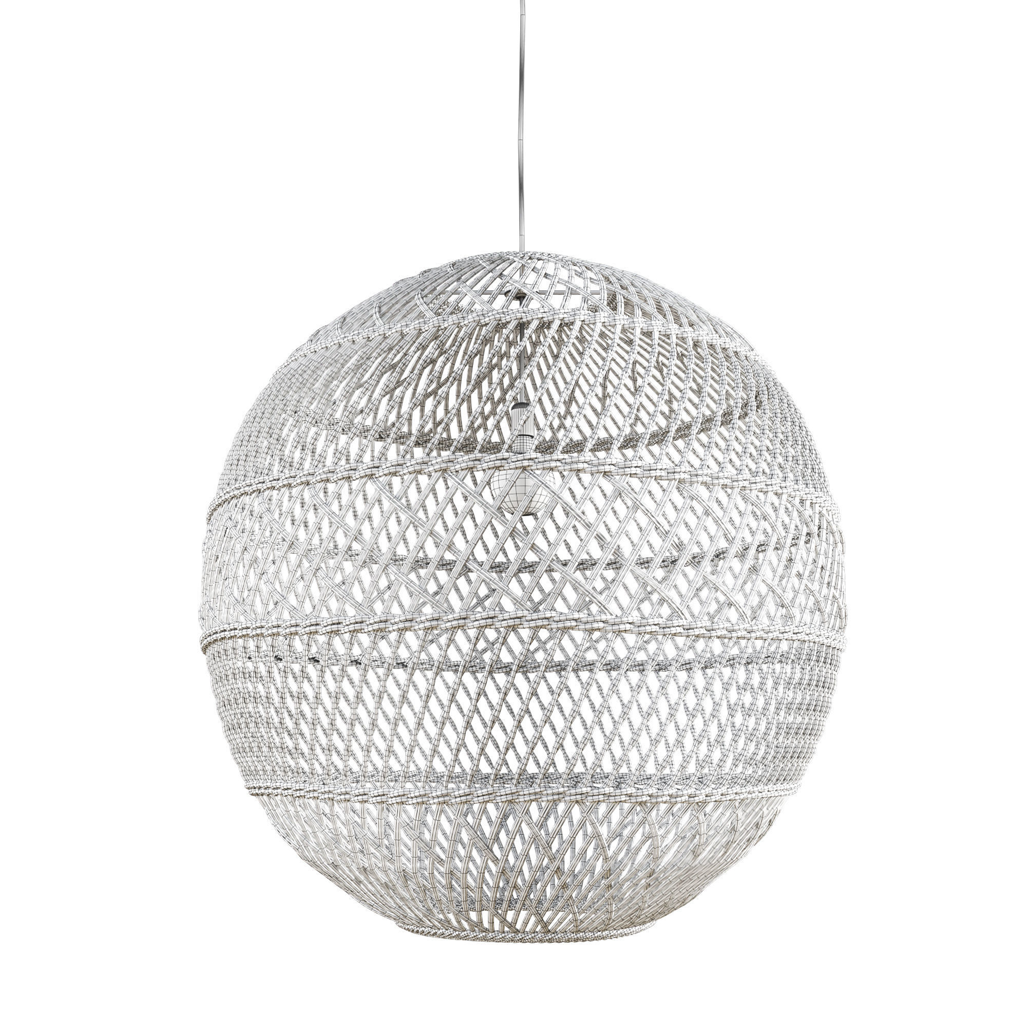 Headlands Round Pendant 3D model_1