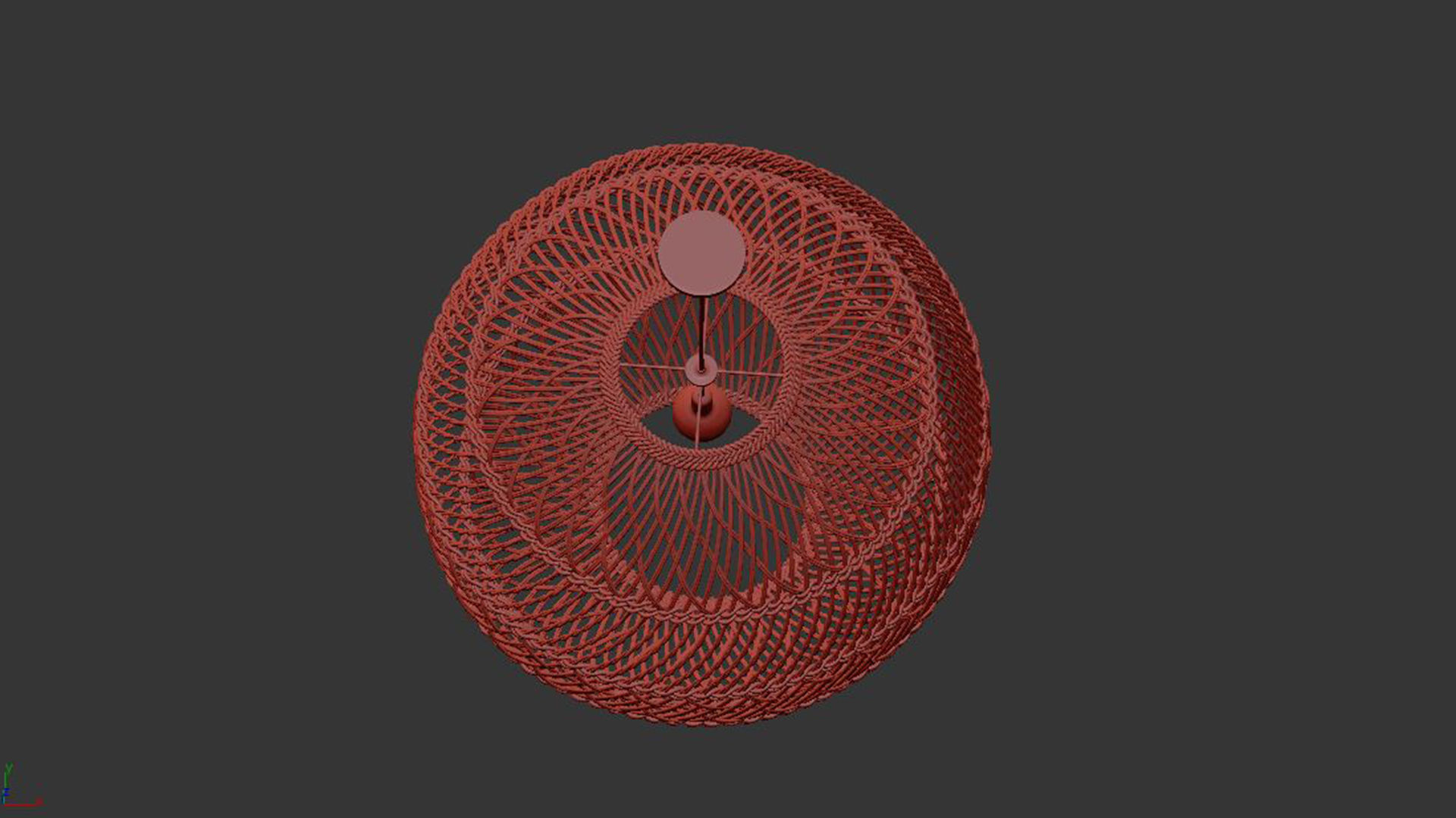 Headlands Round Pendant 3D model_4