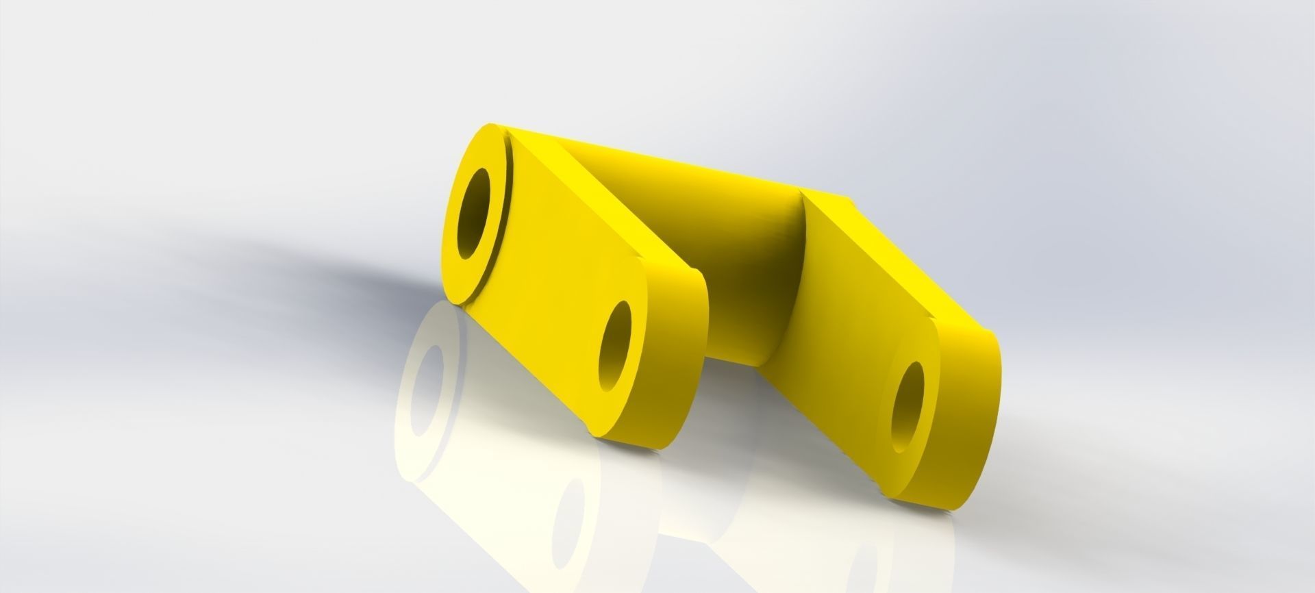 stabilizer plastic bracket 3D model_4