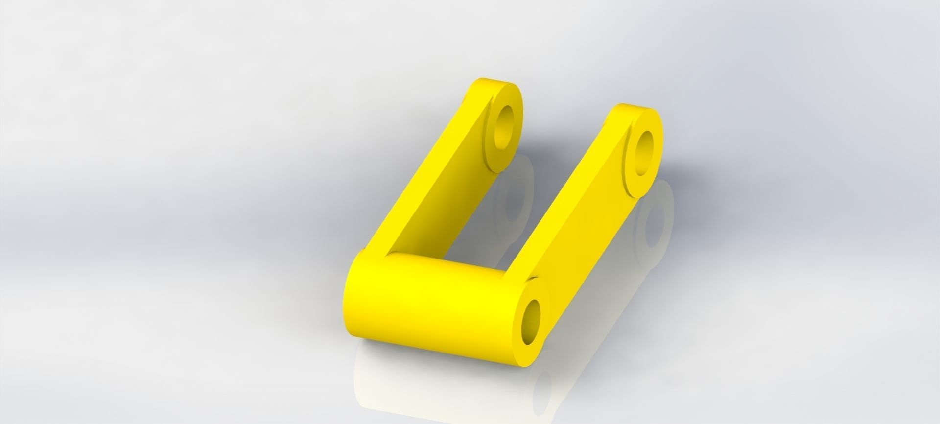 stabilizer plastic bracket 3D model_1